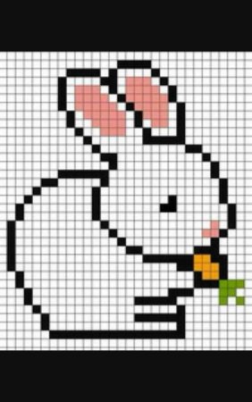 Рисунки по клеткам небольшие