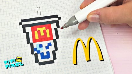 Картошка фри по клеточкам