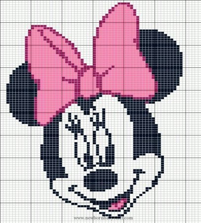 Минни Маус вышивка крестом схемы