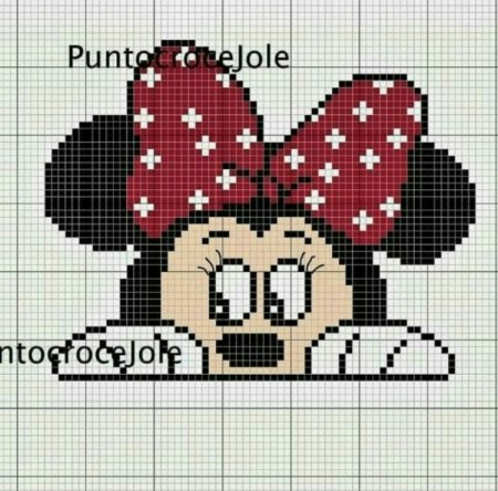 Схемы вышивки крестом Микки Маус