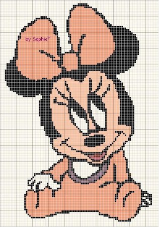 Жаккард Микки Маус схема