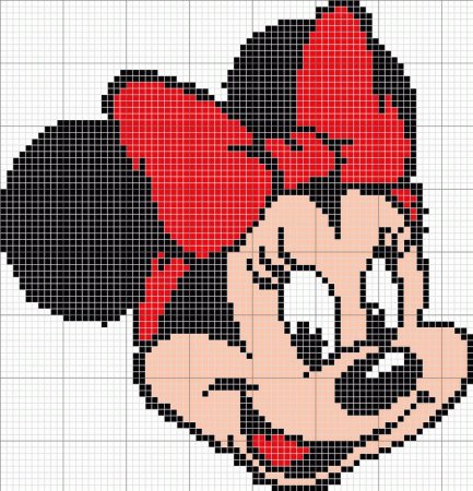 Вышивка крестом Микки Маус