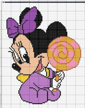 Микки Маус крестиком