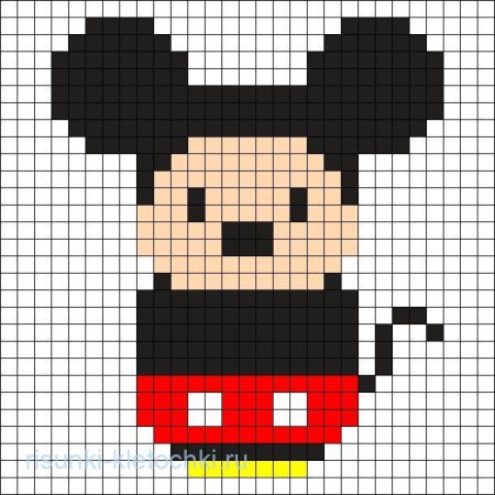 Минни Маус вышивка крестом схемы