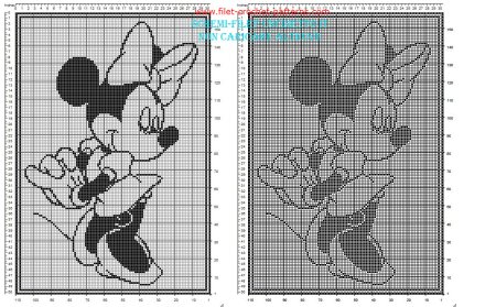 Схемы вышивки крестом Микки Маус