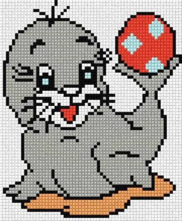 Вышивка крестом на вязаных детских вещах