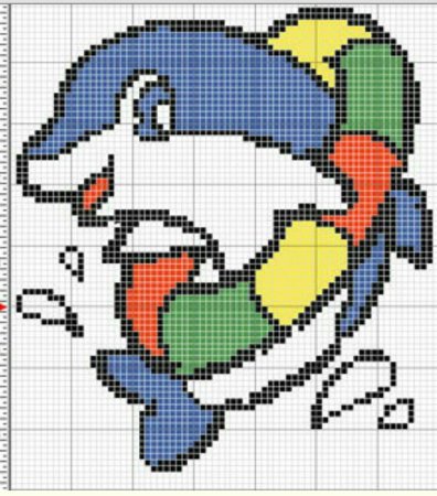 Узор для вышивания крестиком для детей