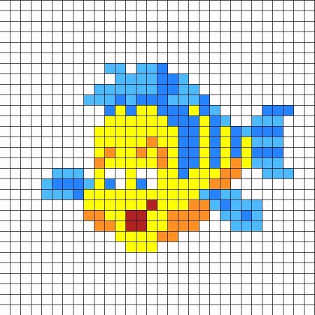 Рисование по клеточкам Дельфин