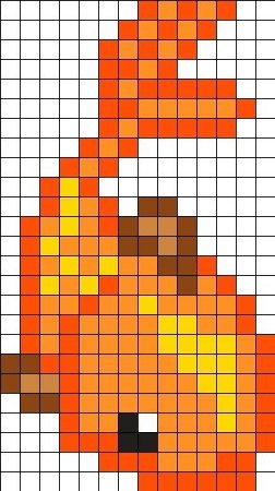 Рисунки по клеточкам рыба