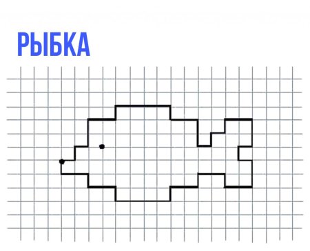 Рыбка пиксель арт