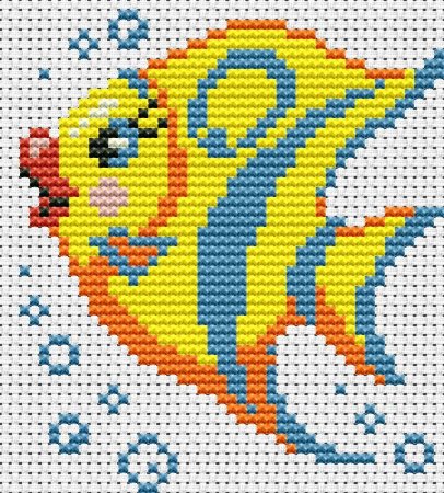 Рисование по клеточкам Дельфин