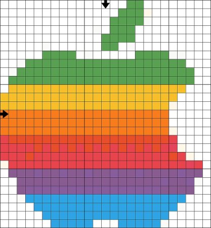 Рисунки по клеточкам цветные