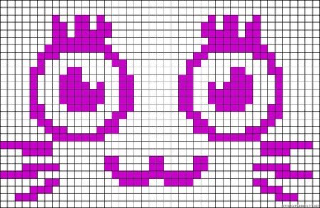 Рисунки в клеточку без черного