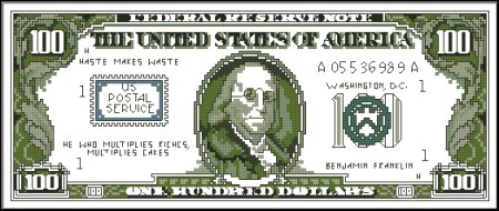 Вышивка 100 долларов