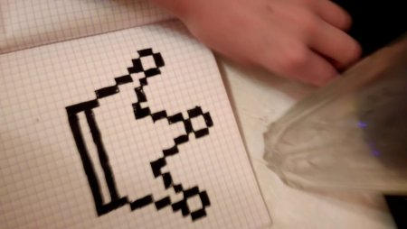 Рисование по клеточкам доллар