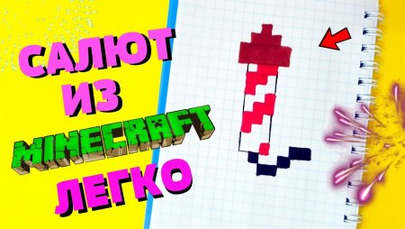 Рисунки по клеточкам из МАЙНКРАФТА