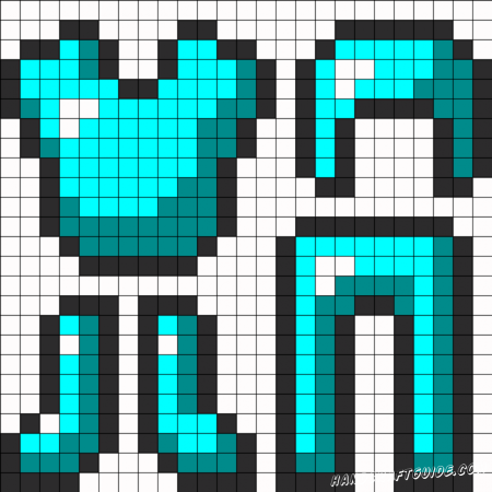 Рисунки по клеточкам из МАЙНКРАФТА