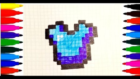 Броня из МАЙНКРАФТА по клеточкам