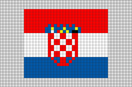 Флаги из термомозаики