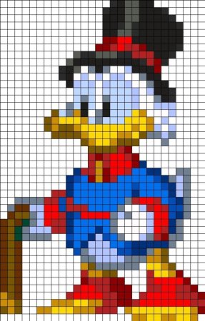Скрудж макдак Pixel Art