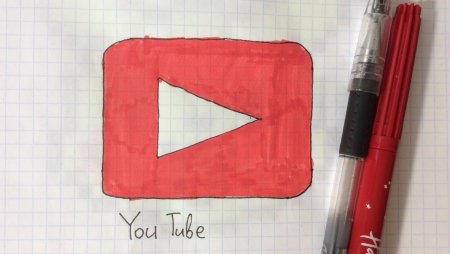 Как нарисовать кнопку ютуба