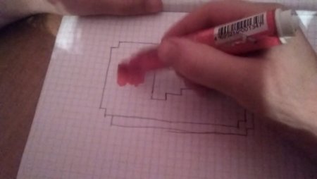 Кнопка youtube по клеточкам