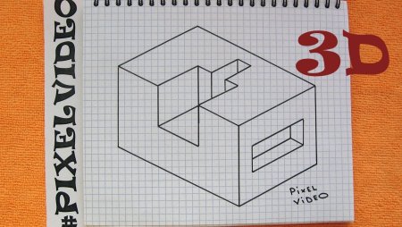 Рисование по клеточкам 3д