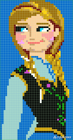 Рисование по клеточкам для девочек