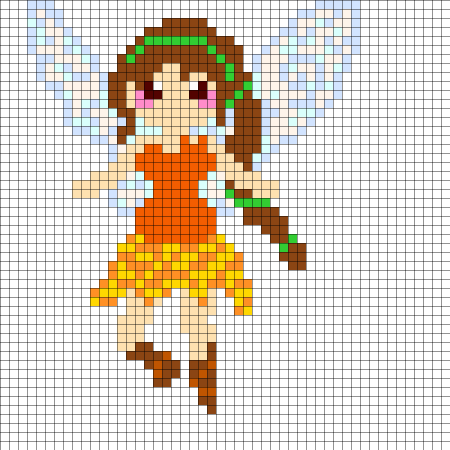 Рисование по клеточкам для девочек