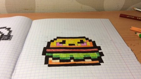 Рисунки по клеточкам пикселька