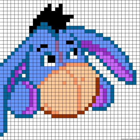 Рисунки по клеткам из мультиков