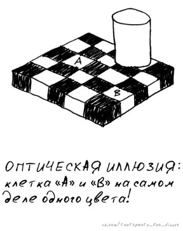 Оптические иллюзии по клеточкам