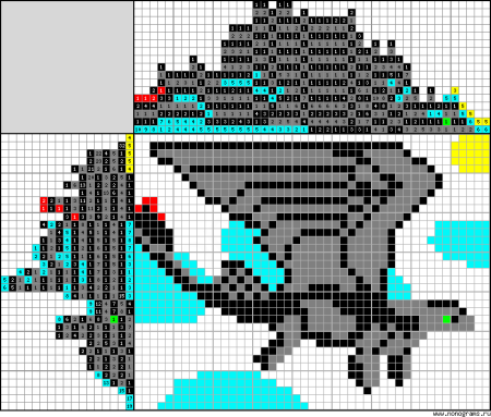 Рисунки по клеточкам Беззубик