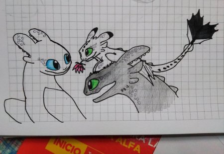 Маленький дракон по клеткам