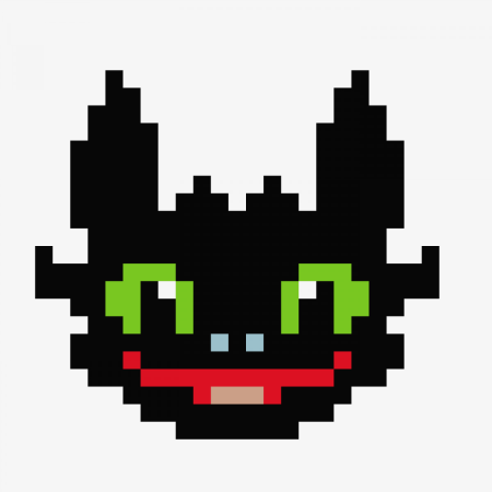 Покемон Чаризард пиксели