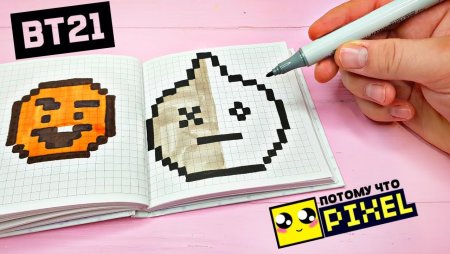 Bt21 рисунки по клеточкам в тетради