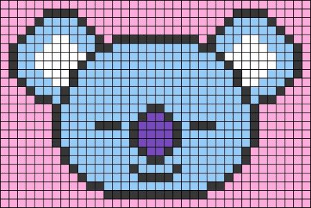 BTS bt21 вышивка