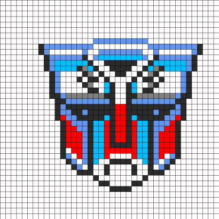 Рисование по клеткам автоботам