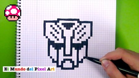 Рисование по клеточкам черной ручкой