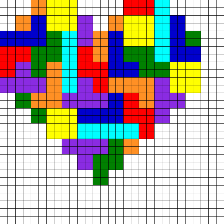 Рисунки по клеткам без черного