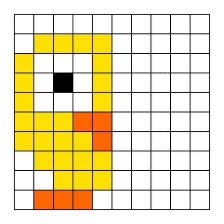 Рисование для детей по клеткам цветные