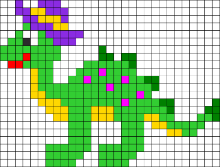 Рисунки по клеткам цветные