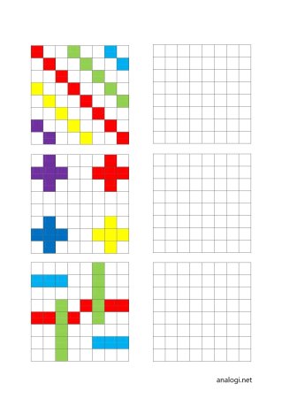 Повтори узор для дошкольников