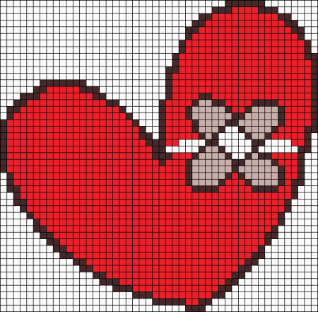 Сердце по клеточкам