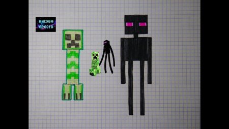 Мобы по клеткам из МАЙНКРАФТА