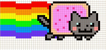 Nyan Cat пиксель арт