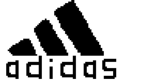 Значок адидас в пикселях