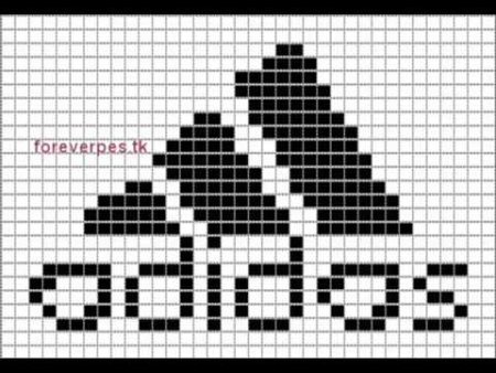 Адидас схема для вязания