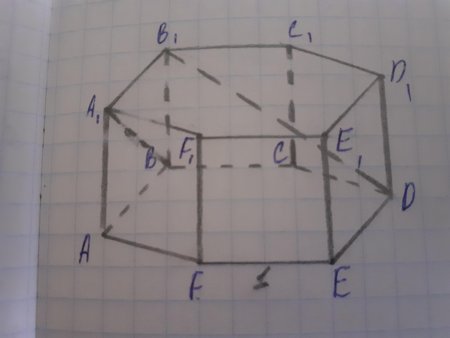 Ad1 правильная шестиугольная Призма b1eb 30 ab = 2