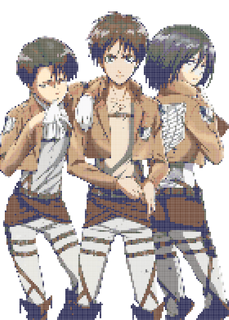 Вышивка крестом Леви Аккерман